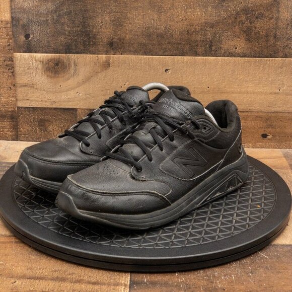 NEW BALANCE 928V3 MENS ATHLETIC SHOES BLACK LEATHER WALKING WORK SIZE 9.5D - Picture 1 of 9